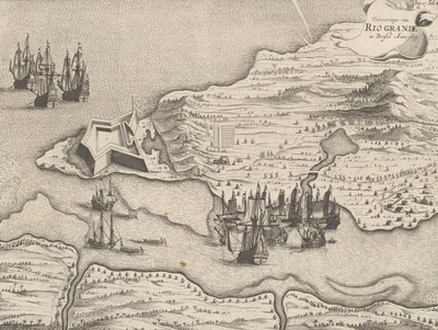 Eroberung von Rio Grande in Brasilien, Dezember 1633, 1649-51 von Dutch School